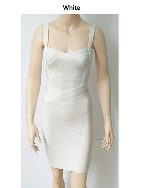 2024  Spaghetti Strap Rayon Bandage Dress