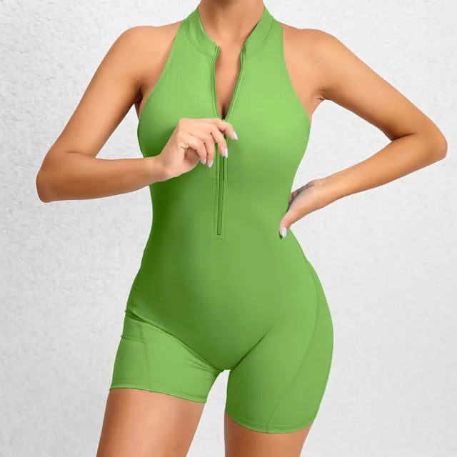 2024 Zipper One Piece WorkoutJumpsuit