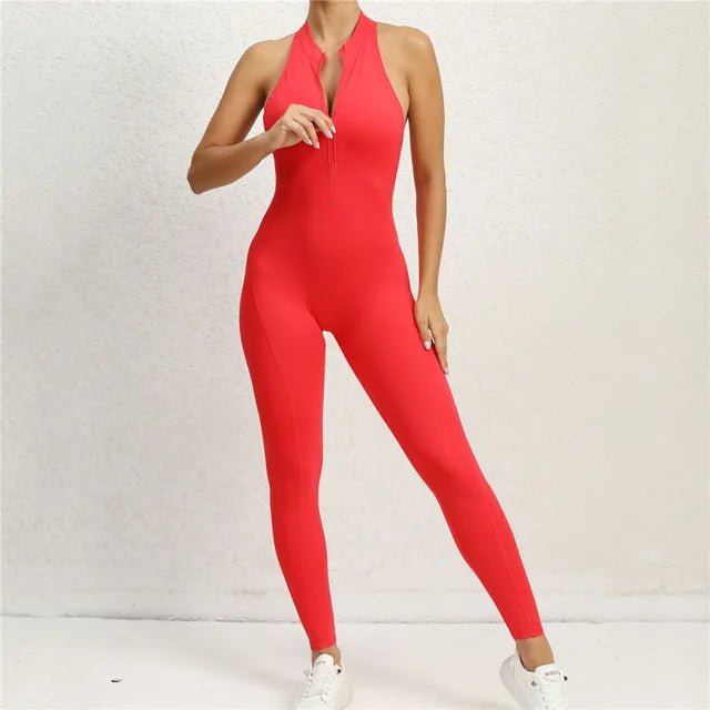 2024 Zipper One Piece WorkoutJumpsuit