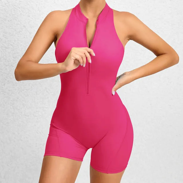 2024 Zipper One Piece WorkoutJumpsuit