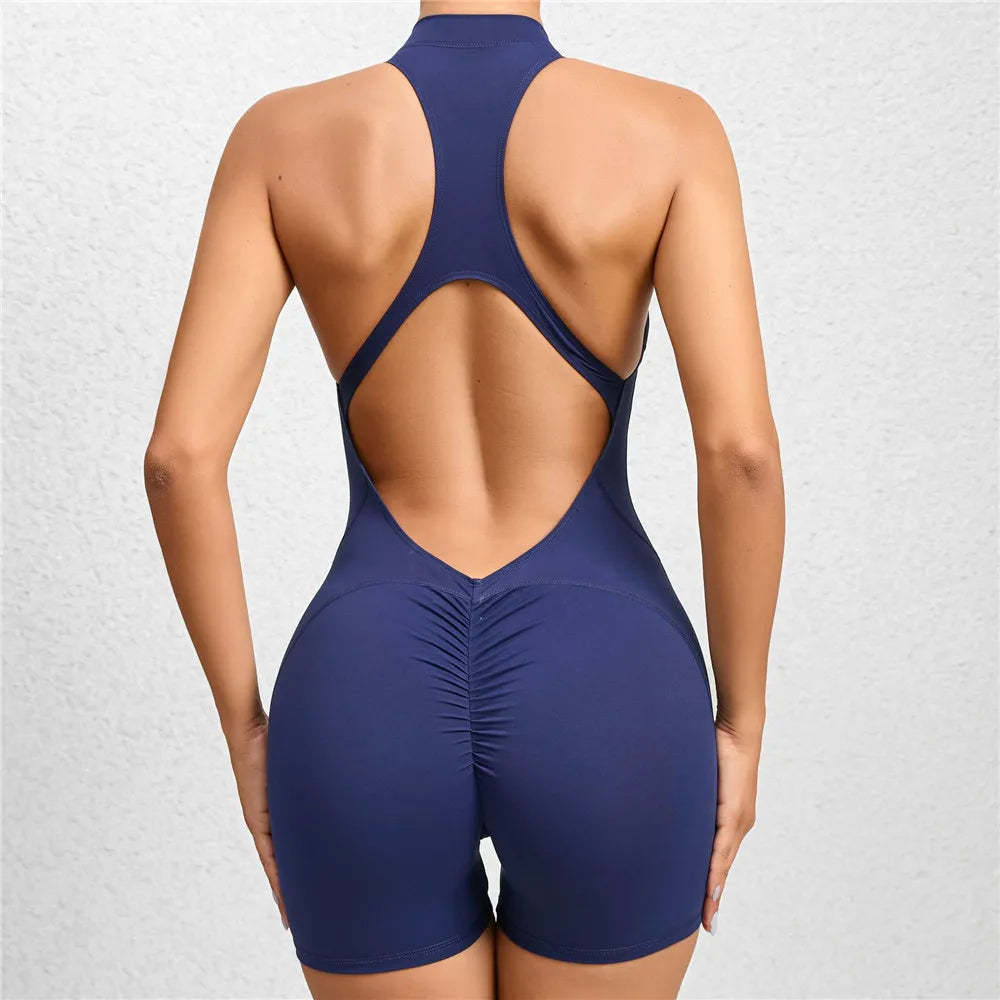 2024 Zipper One Piece WorkoutJumpsuit