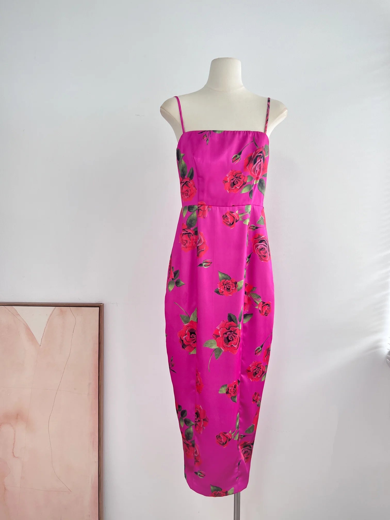 2024 New Spring Summer Printed Slim Vintage Sleeveless Long Dress