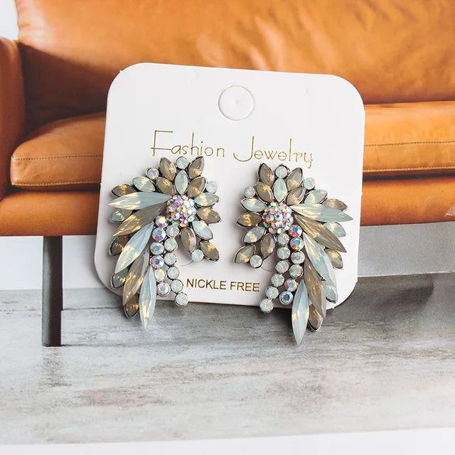 New Fashion Colorful Rhinestone Earrings