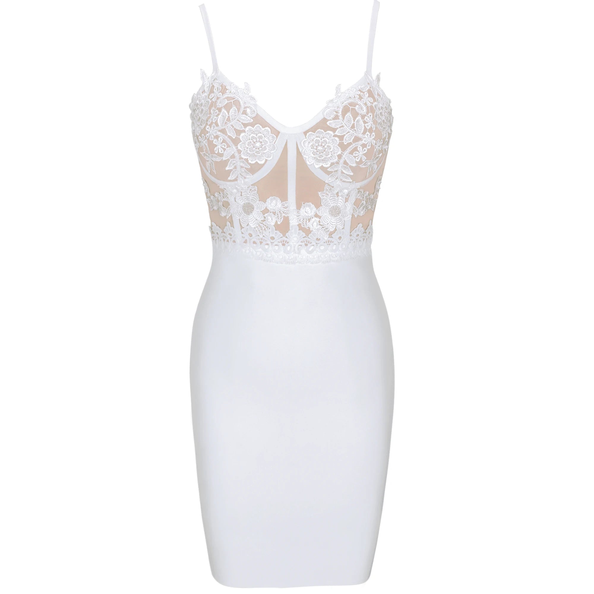 Summer White Lace Sexy Bodycon Dress