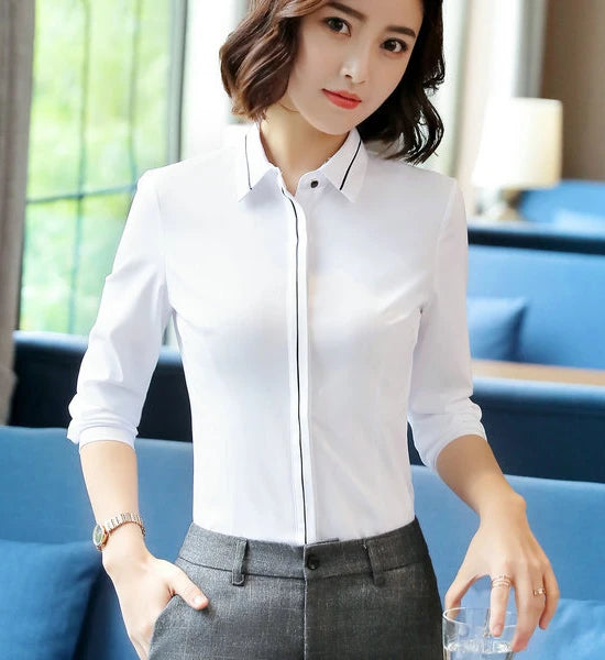 Women Business Suits Black And Grey Elegant Office Lady Work Formal Pants Suits