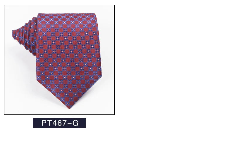 Classic Blue Black Red Necktie