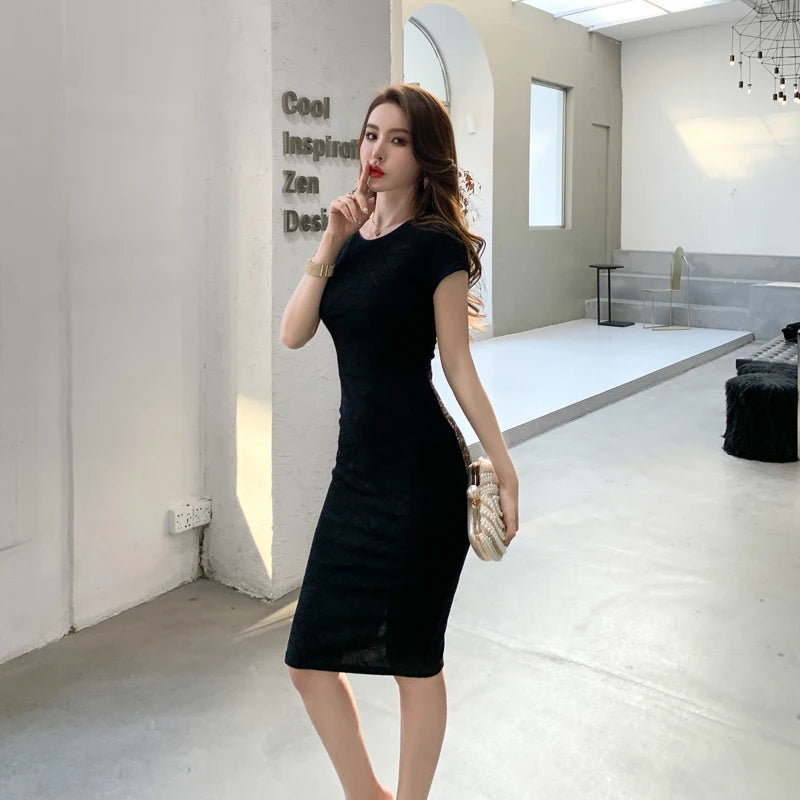 Summer O-Neck Bodycon Dress