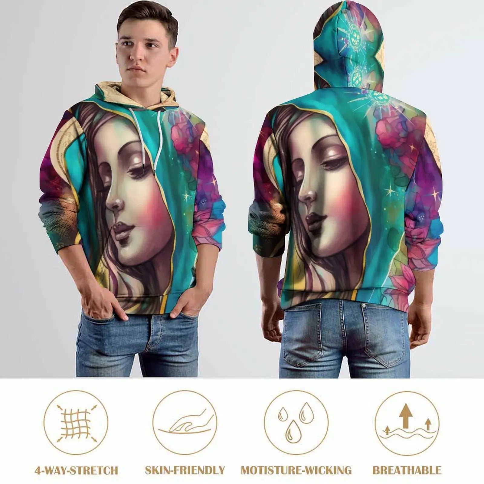 Virgin Mary Hoodies