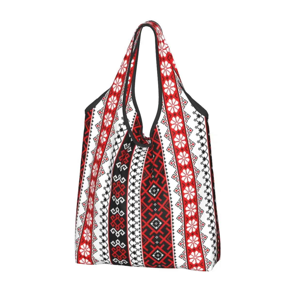 Custom Cute Ukraine  Embroidery Shopping Tote Bags