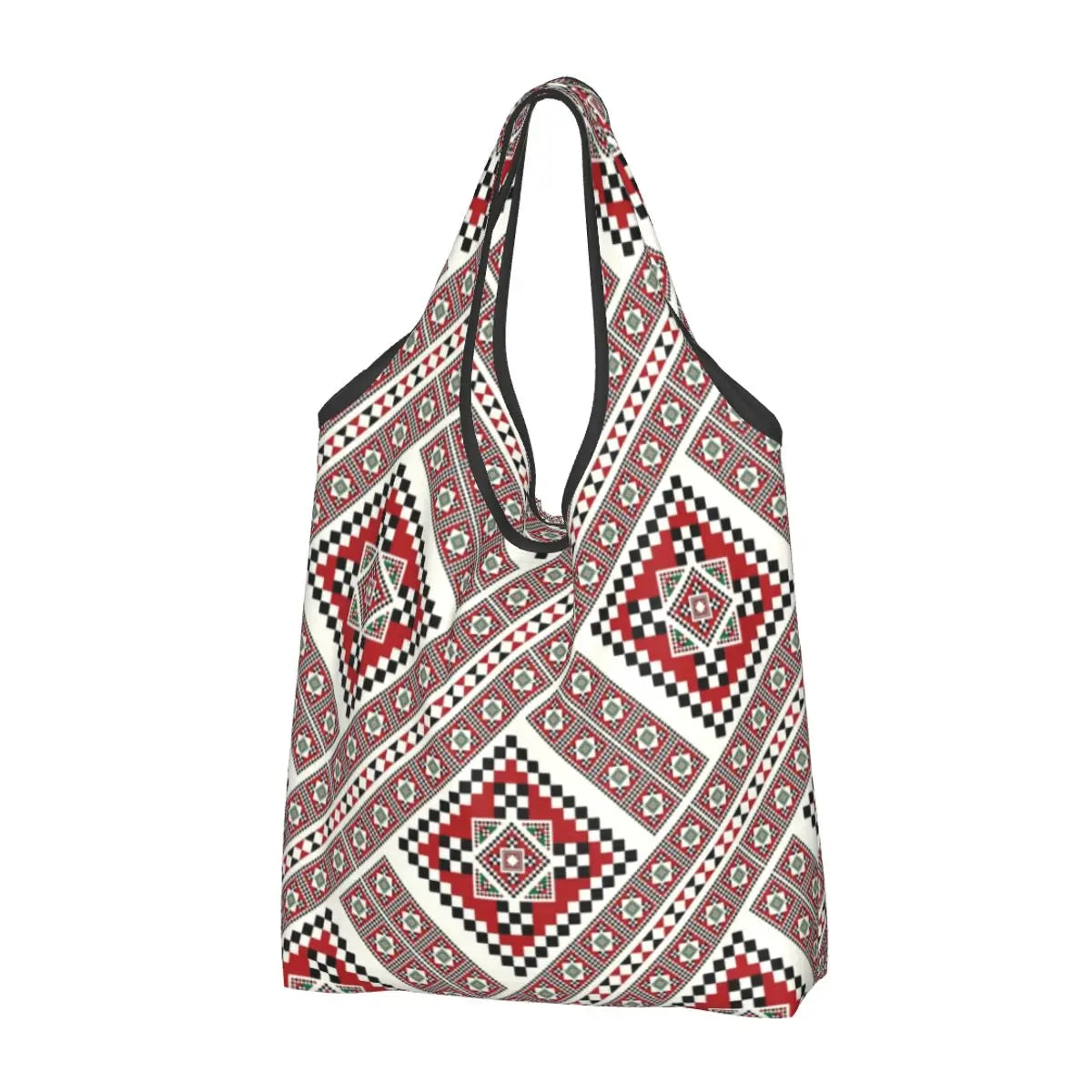 Custom Cute Ukraine  Embroidery Shopping Tote Bags