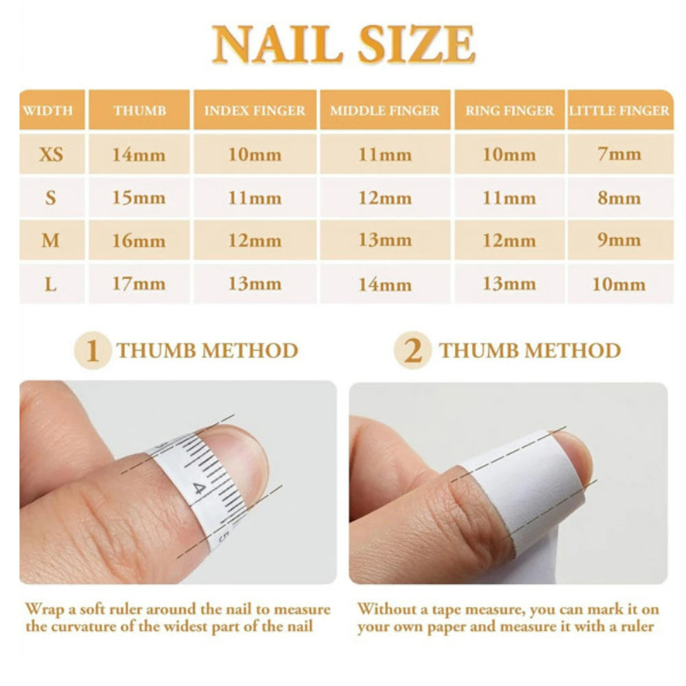 10Pcs Handmade Manicure Medium Almond Fake Nails