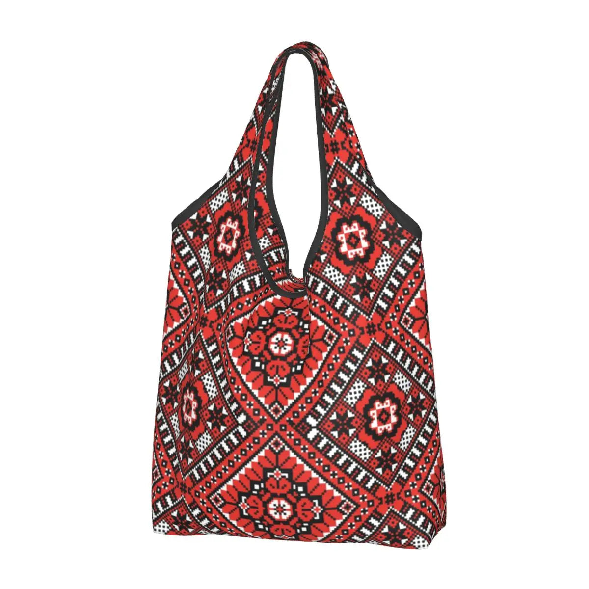 Custom Cute Ukraine  Embroidery Shopping Tote Bags