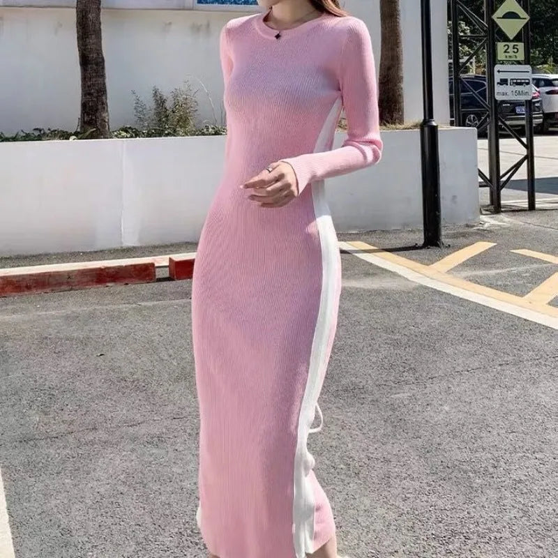 Bodycon Knitted Long Crochet Maxi Dress