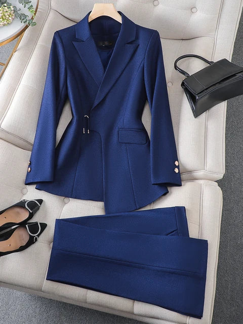 Brown Navy Black Formal Pant Suit