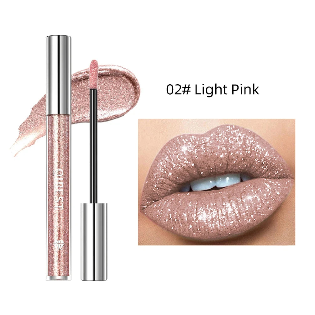 Diamond Liquid Lipstick Lip Tint 6 Colors Moisturizing Long-Lasting