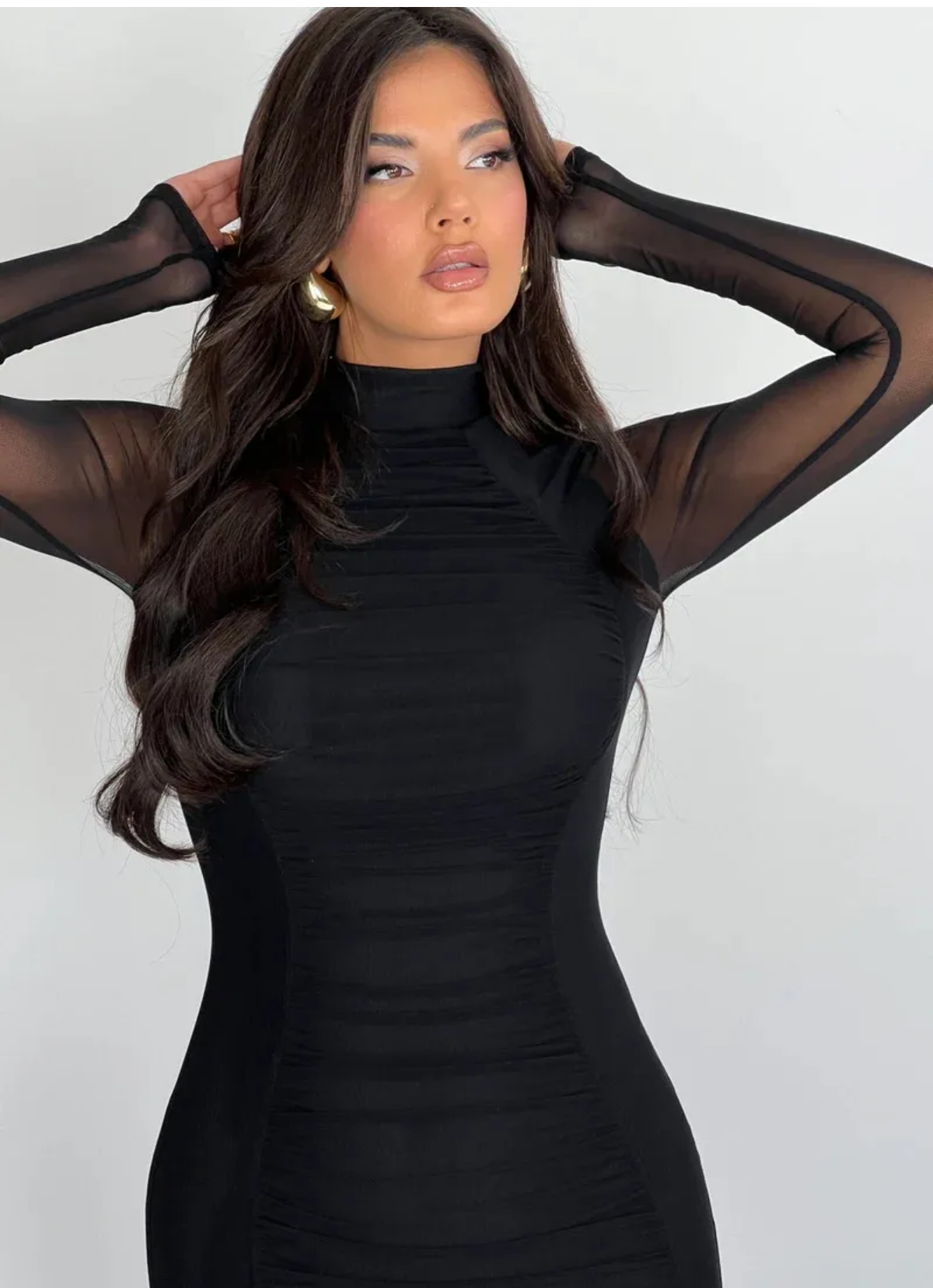 Turtleneck Sexy Bodycon Long Dress