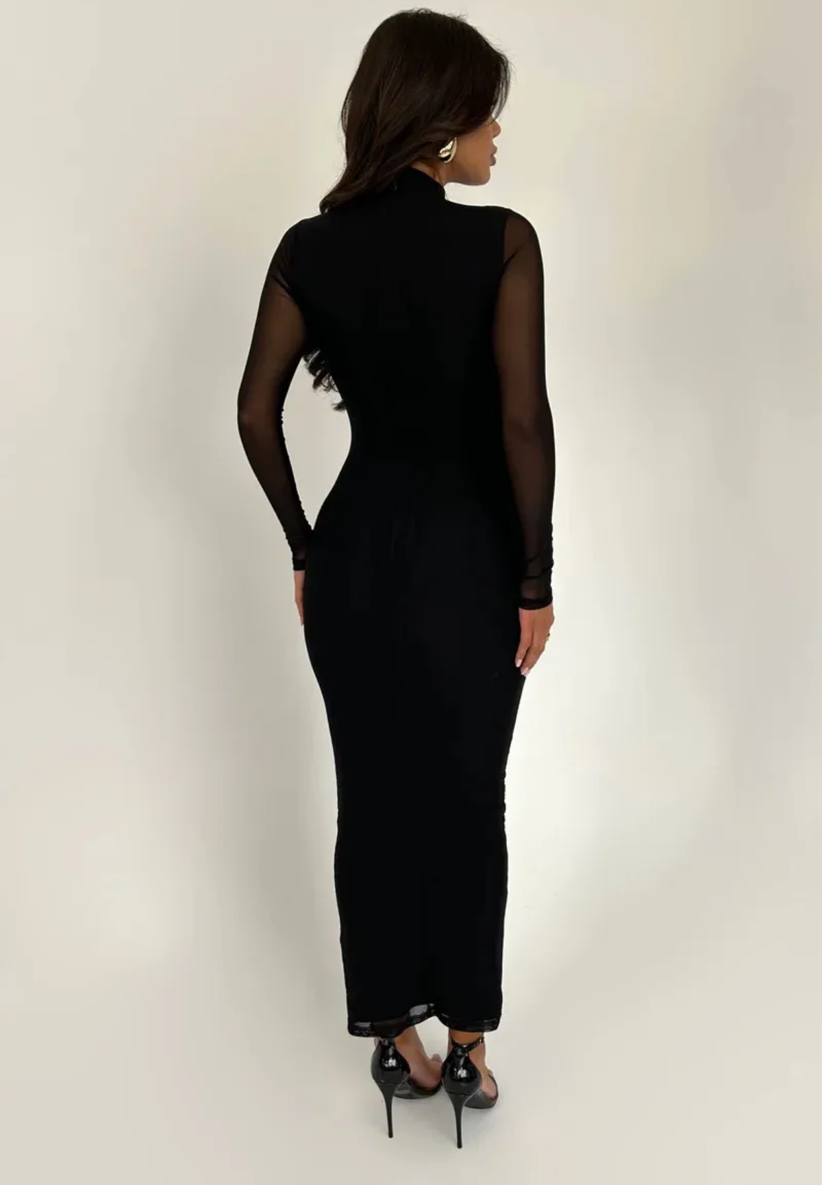 Turtleneck Sexy Bodycon Long Dress