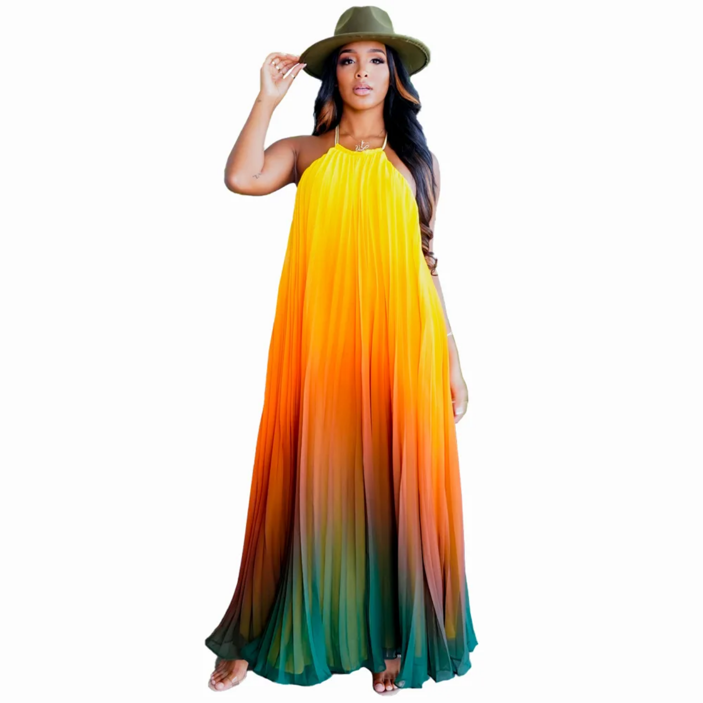 S-2XL Autumn African Sleeveless  Maxi Dress