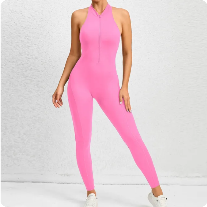 2024 Zipper One Piece WorkoutJumpsuit