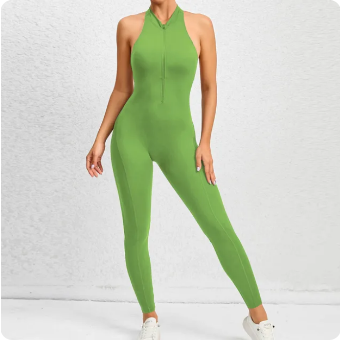 2024 Zipper One Piece WorkoutJumpsuit