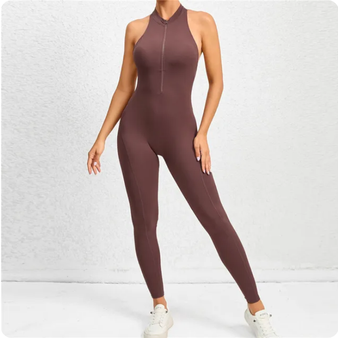 2024 Zipper One Piece WorkoutJumpsuit