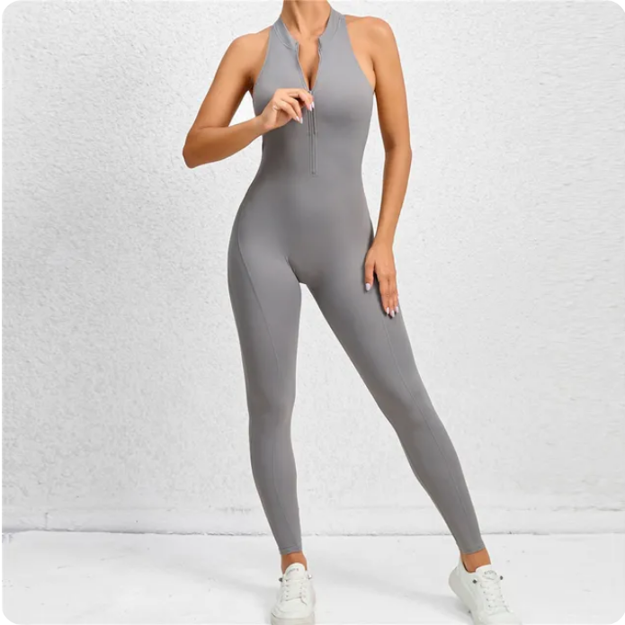 2024 Zipper One Piece WorkoutJumpsuit