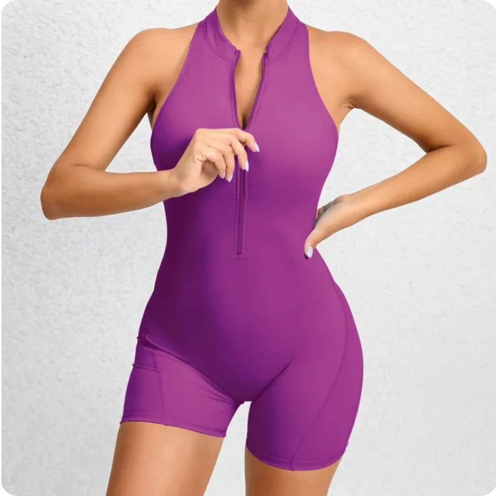 2024 Zipper One Piece WorkoutJumpsuit