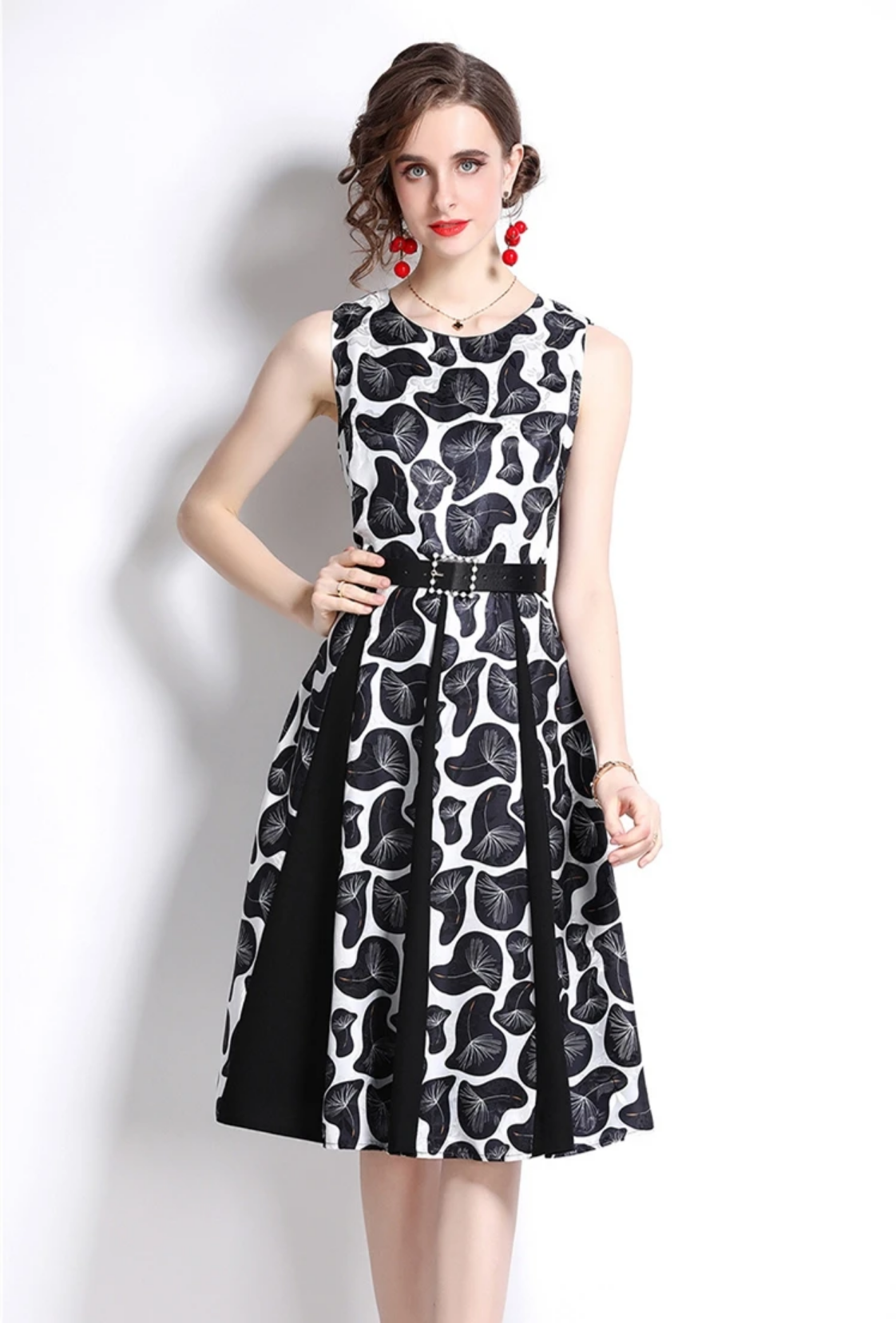 Spring & Summer Elegant Jacquard Dress