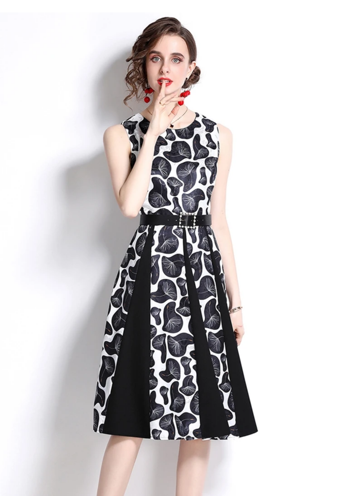 Spring & Summer Elegant Jacquard Dress