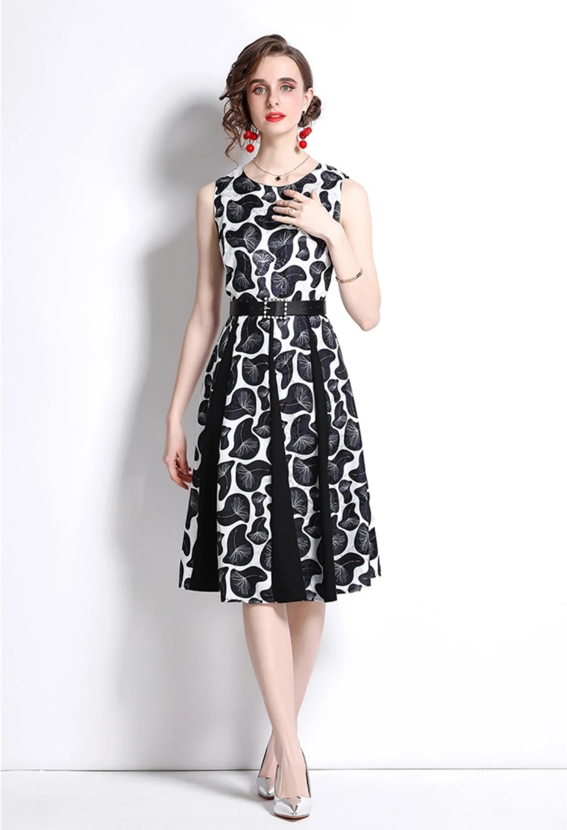 Spring & Summer Elegant Jacquard Dress