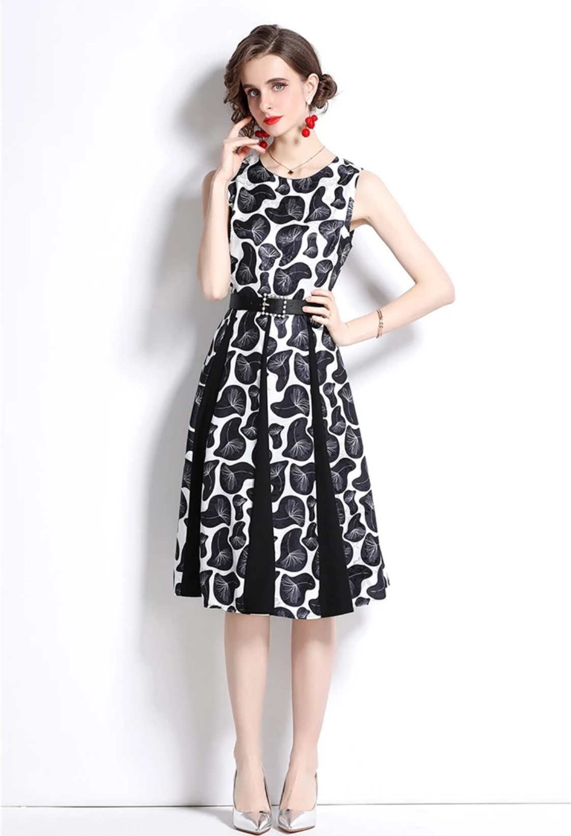 Spring & Summer Elegant Jacquard Dress