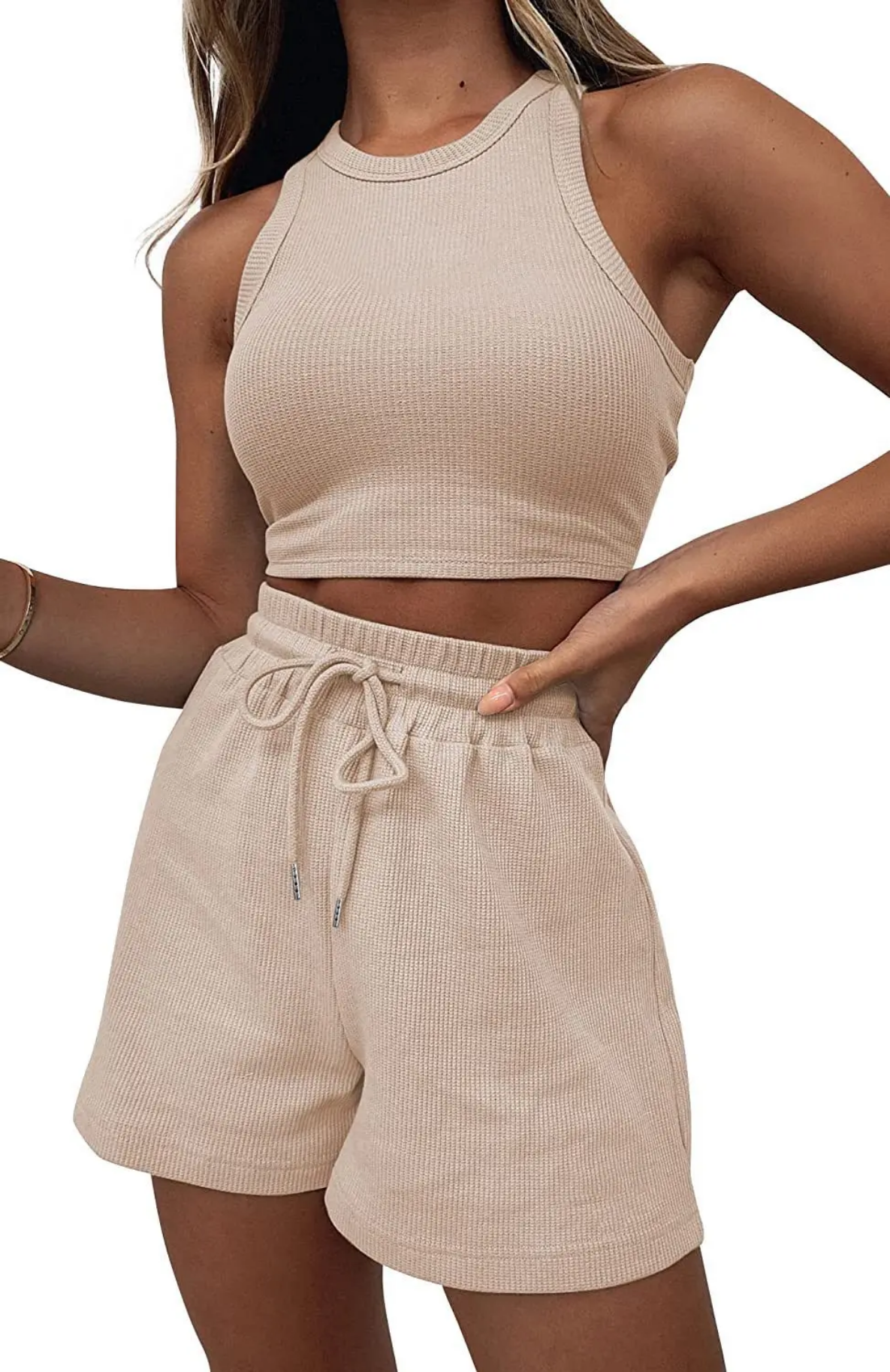 Two Piece Sets Vest Crop Tracksuit Tops Short Sets