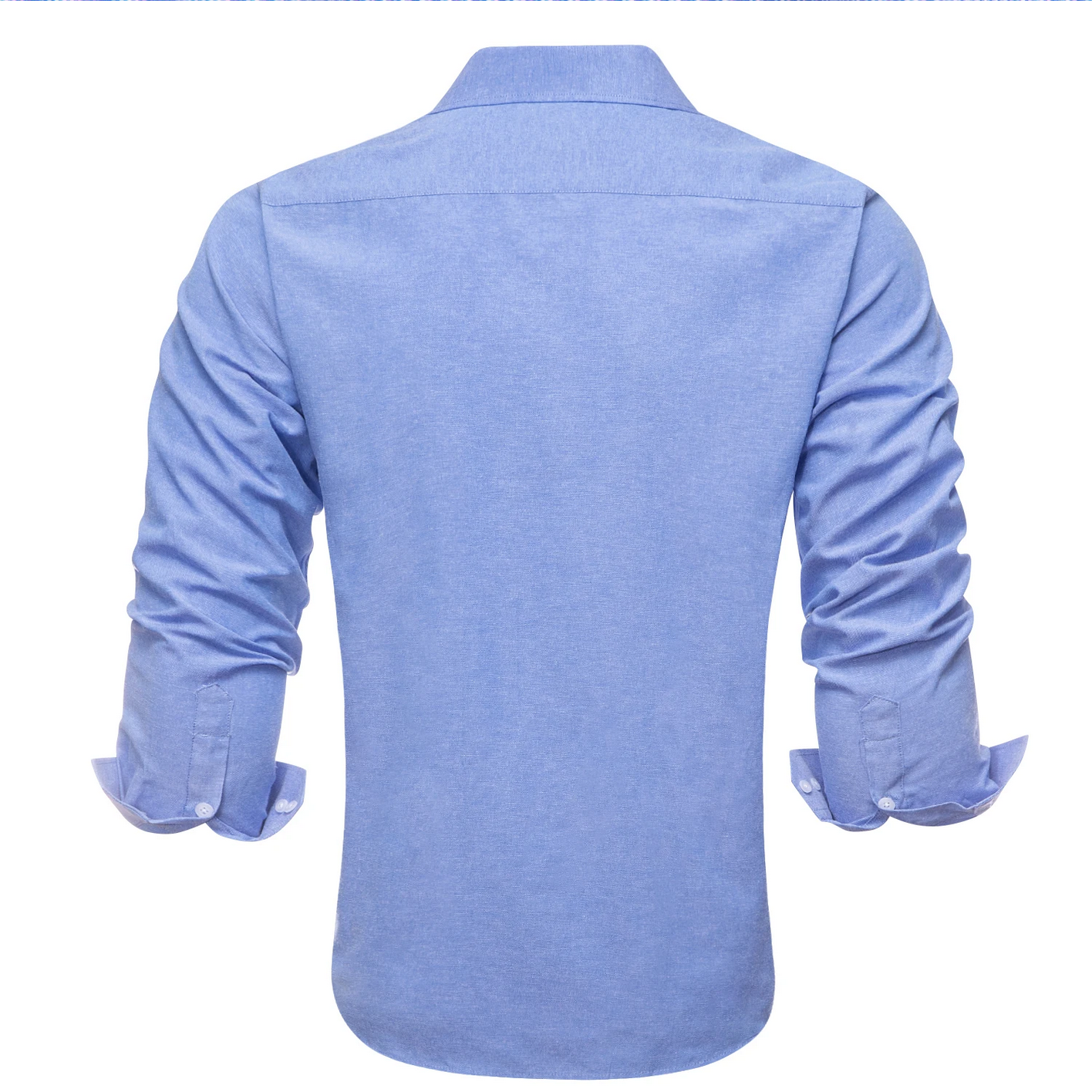 Solid  Silk Long Sleeve Lapel Shirt