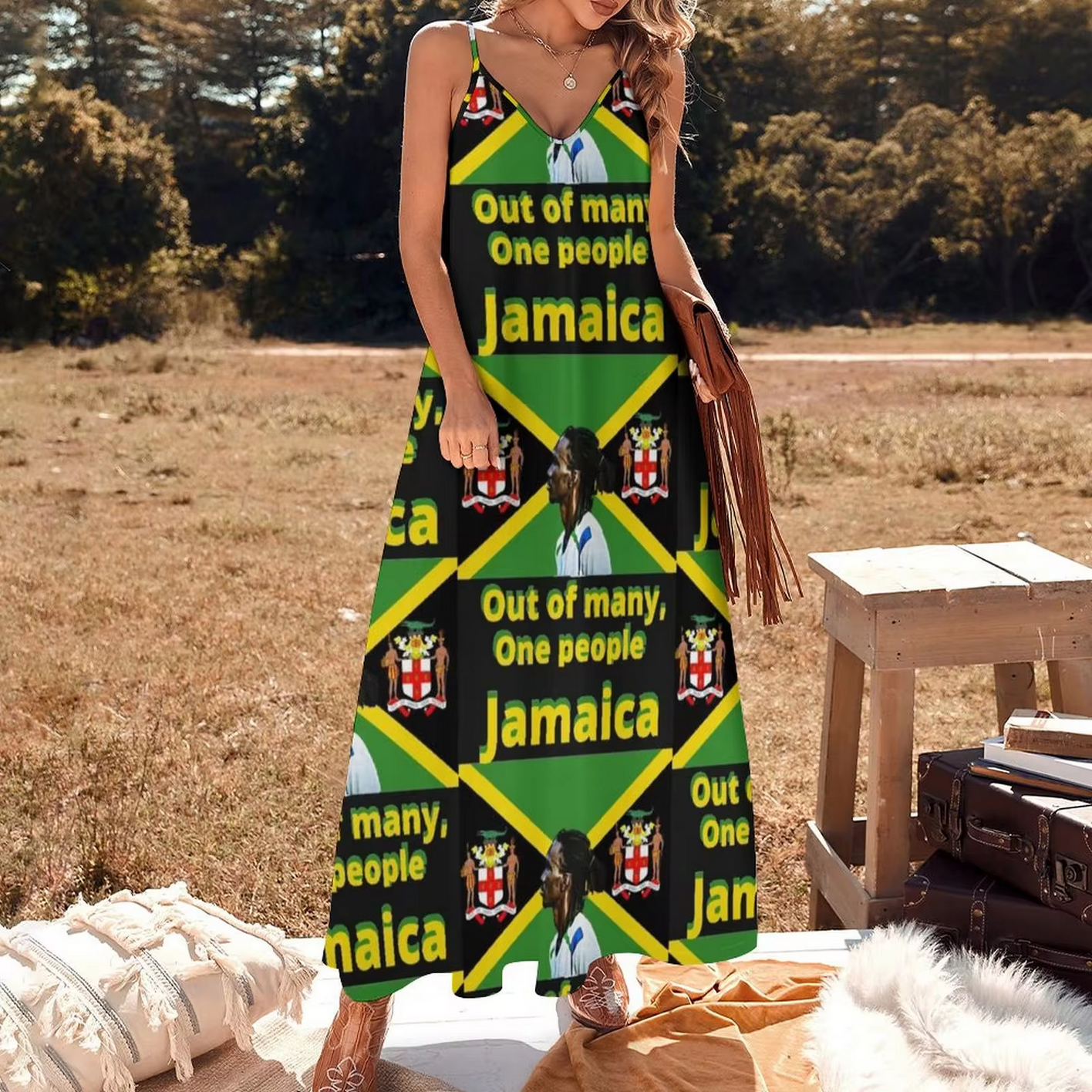 New Jamaica, One People Sleeveless Dress