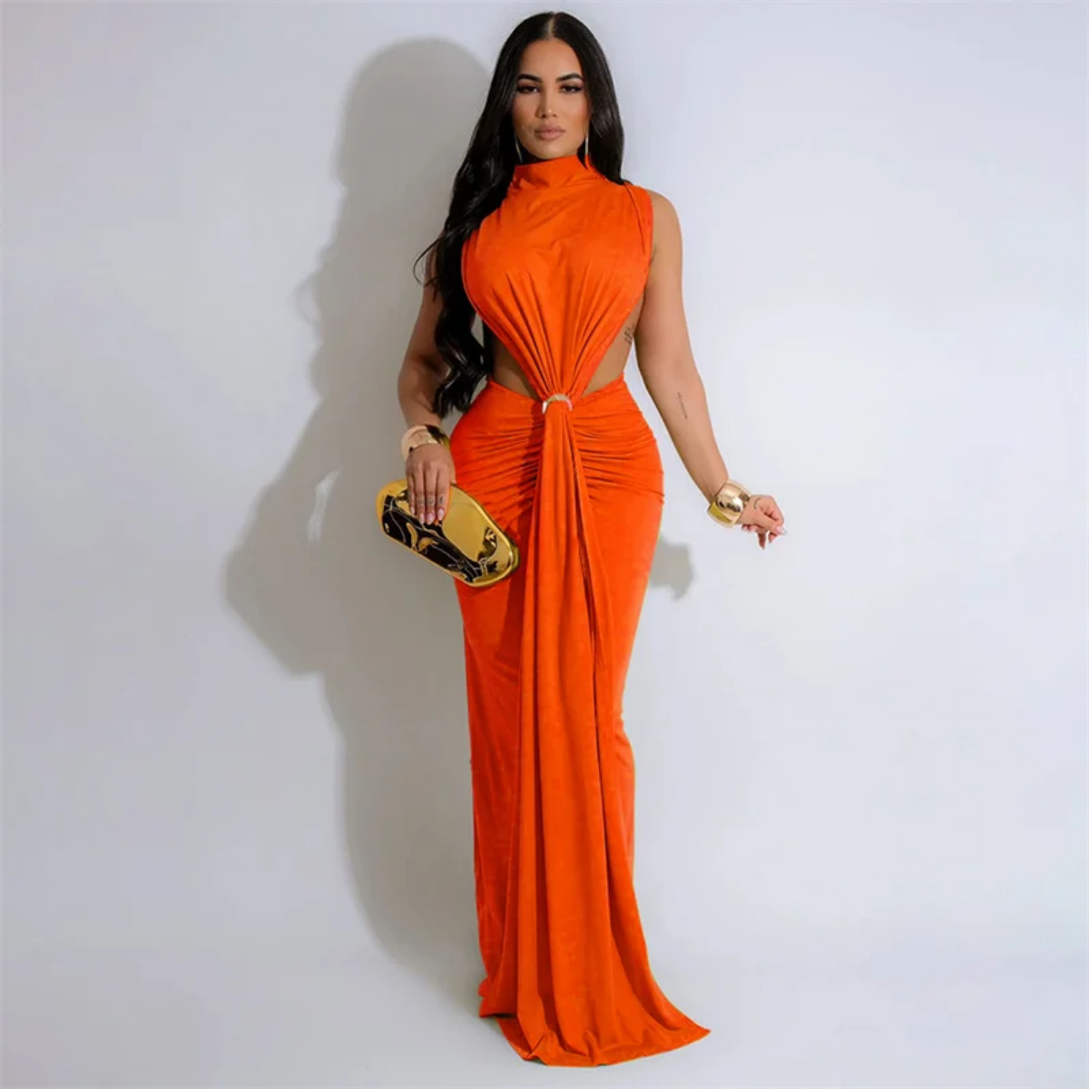 Elegant Celebrity Mermaid Maxi Dress