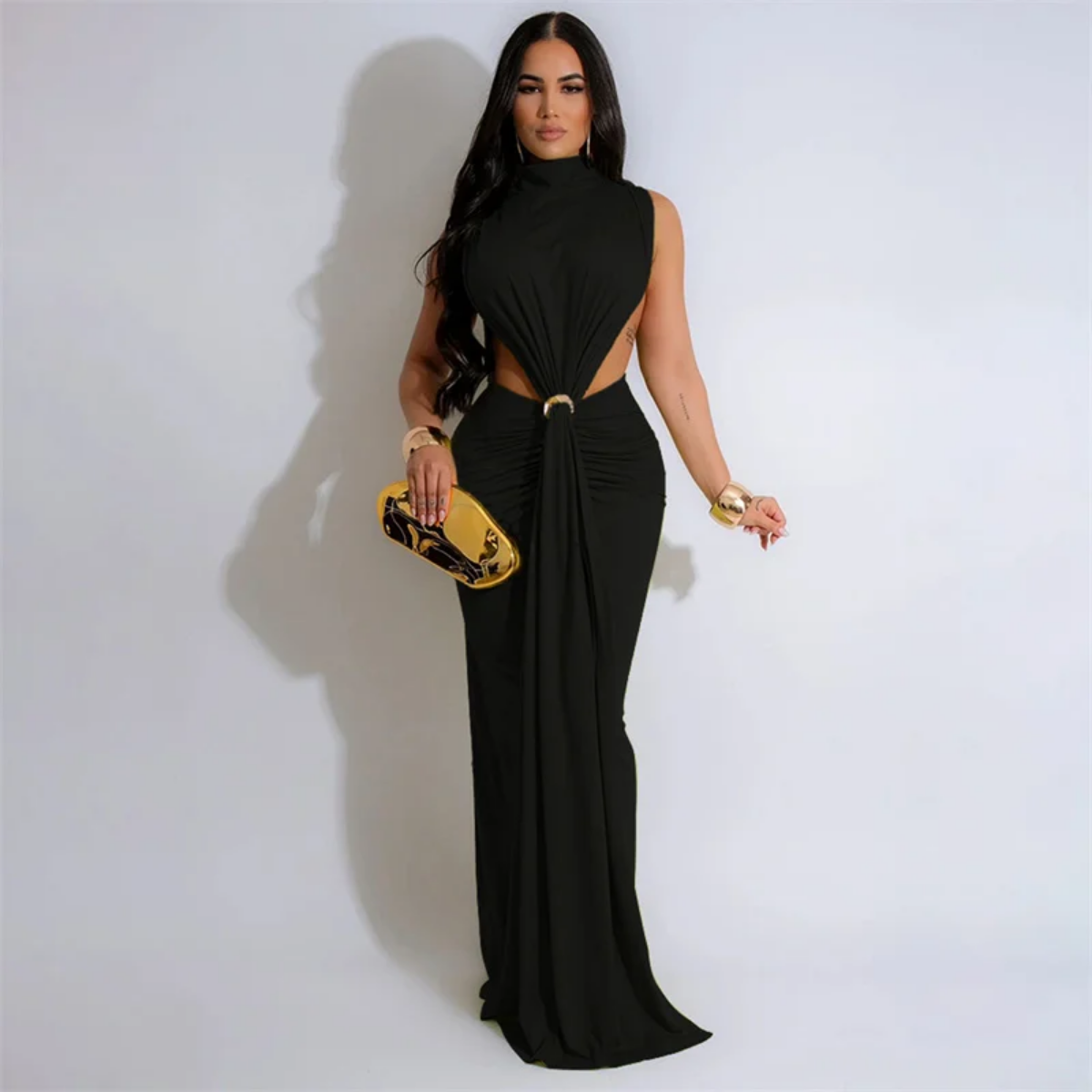 Elegant Celebrity Mermaid Maxi Dress