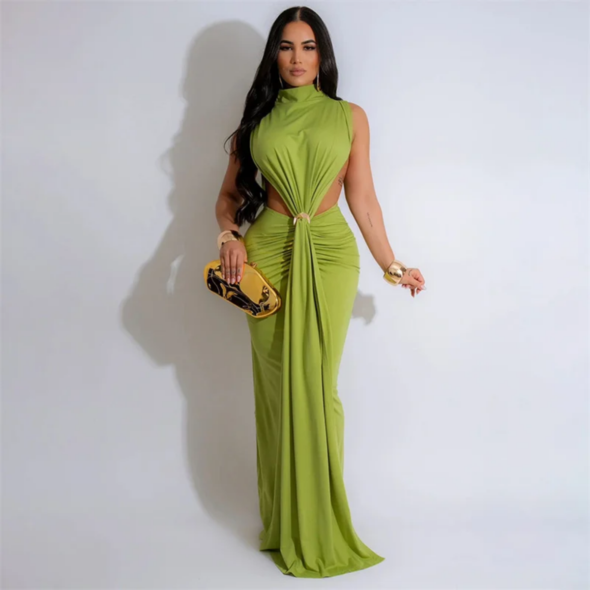 Elegant Celebrity Mermaid Maxi Dress