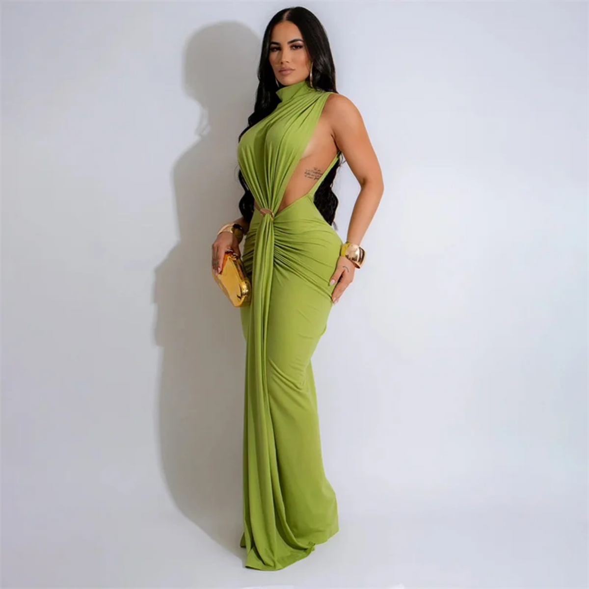 Elegant Celebrity Mermaid Maxi Dress