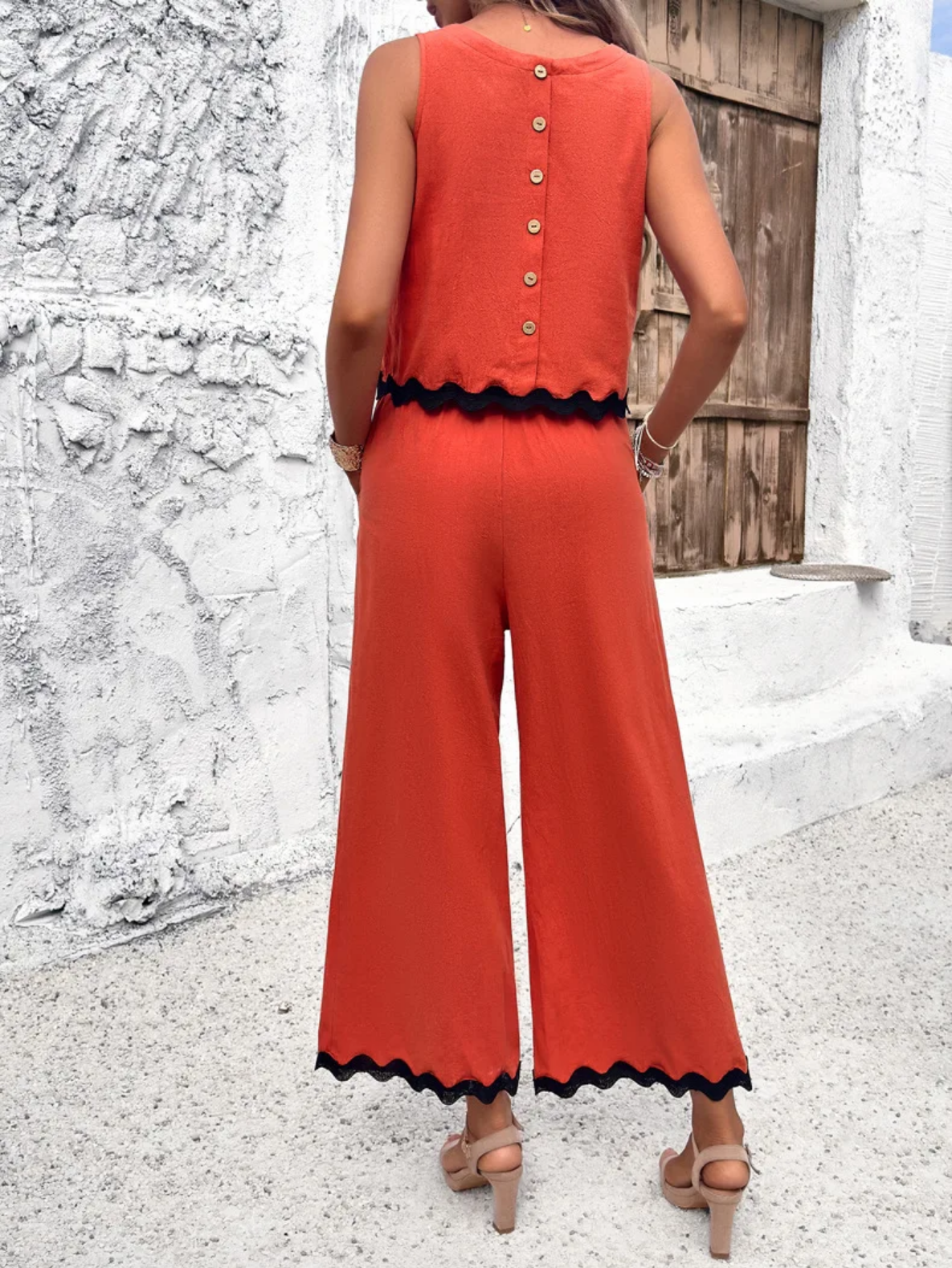 Summer  Shirt Top Pants 2 Piece Set