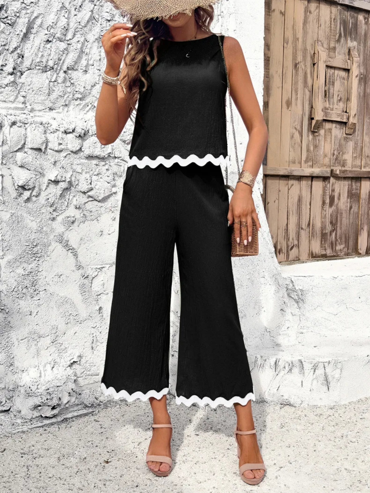 Summer  Shirt Top Pants 2 Piece Set