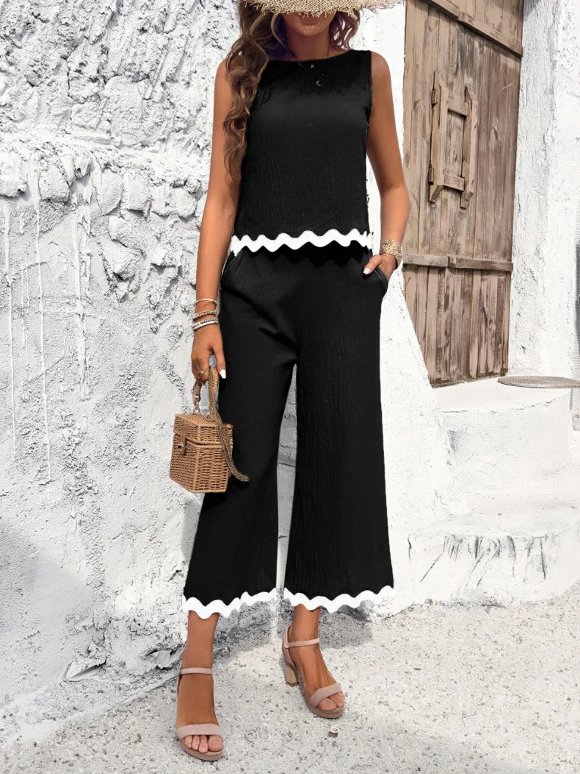 Summer  Shirt Top Pants 2 Piece Set