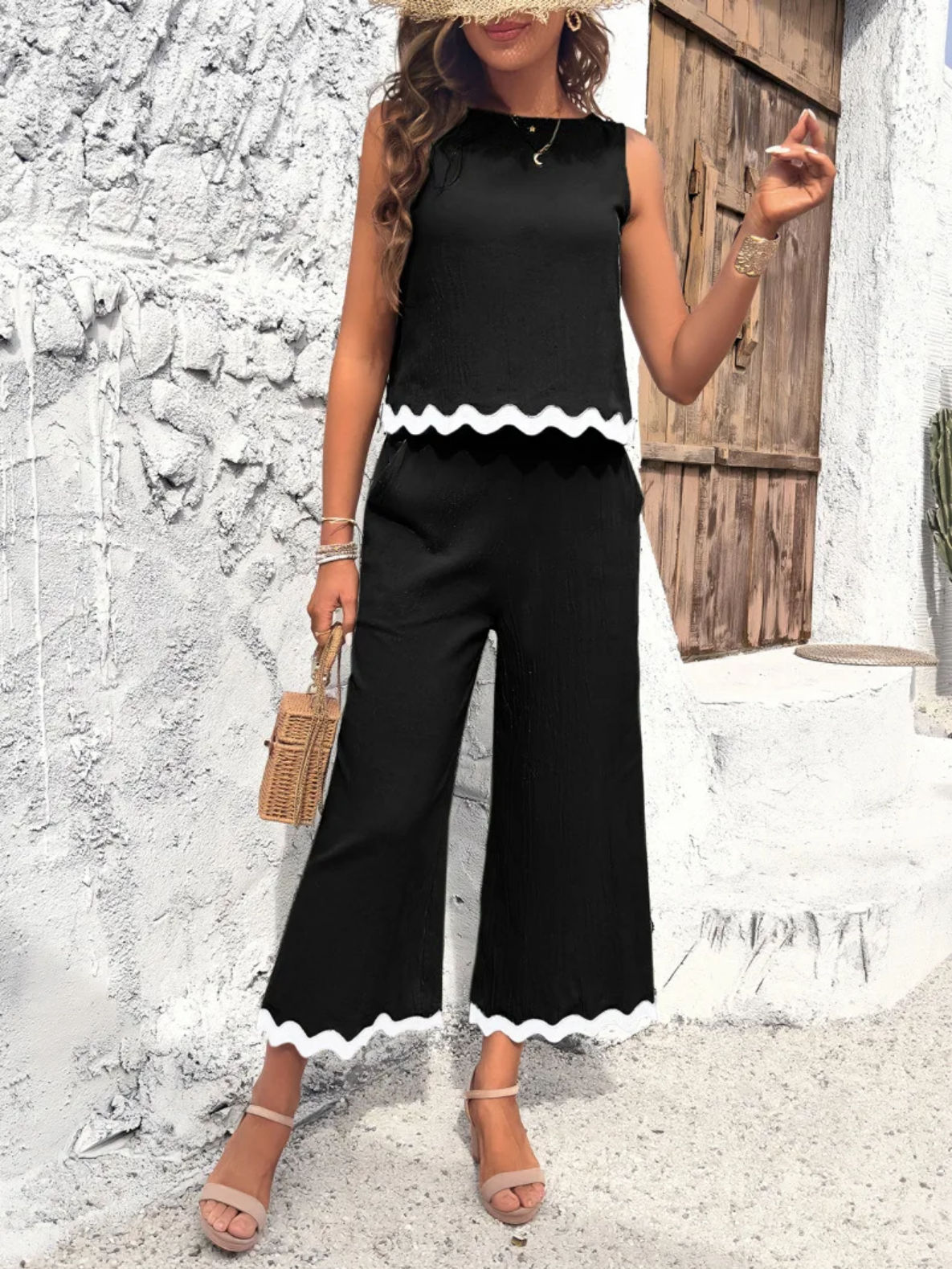 Summer  Shirt Top Pants 2 Piece Set