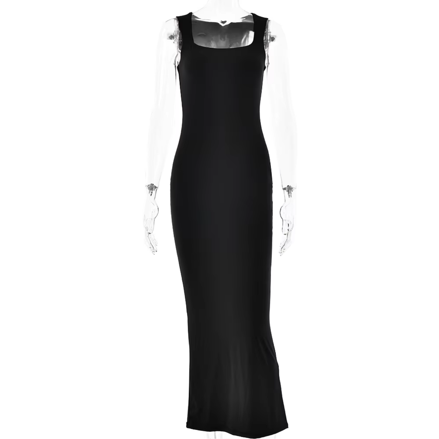 Sexy Sleeveless Square Neck Bodycon Dress