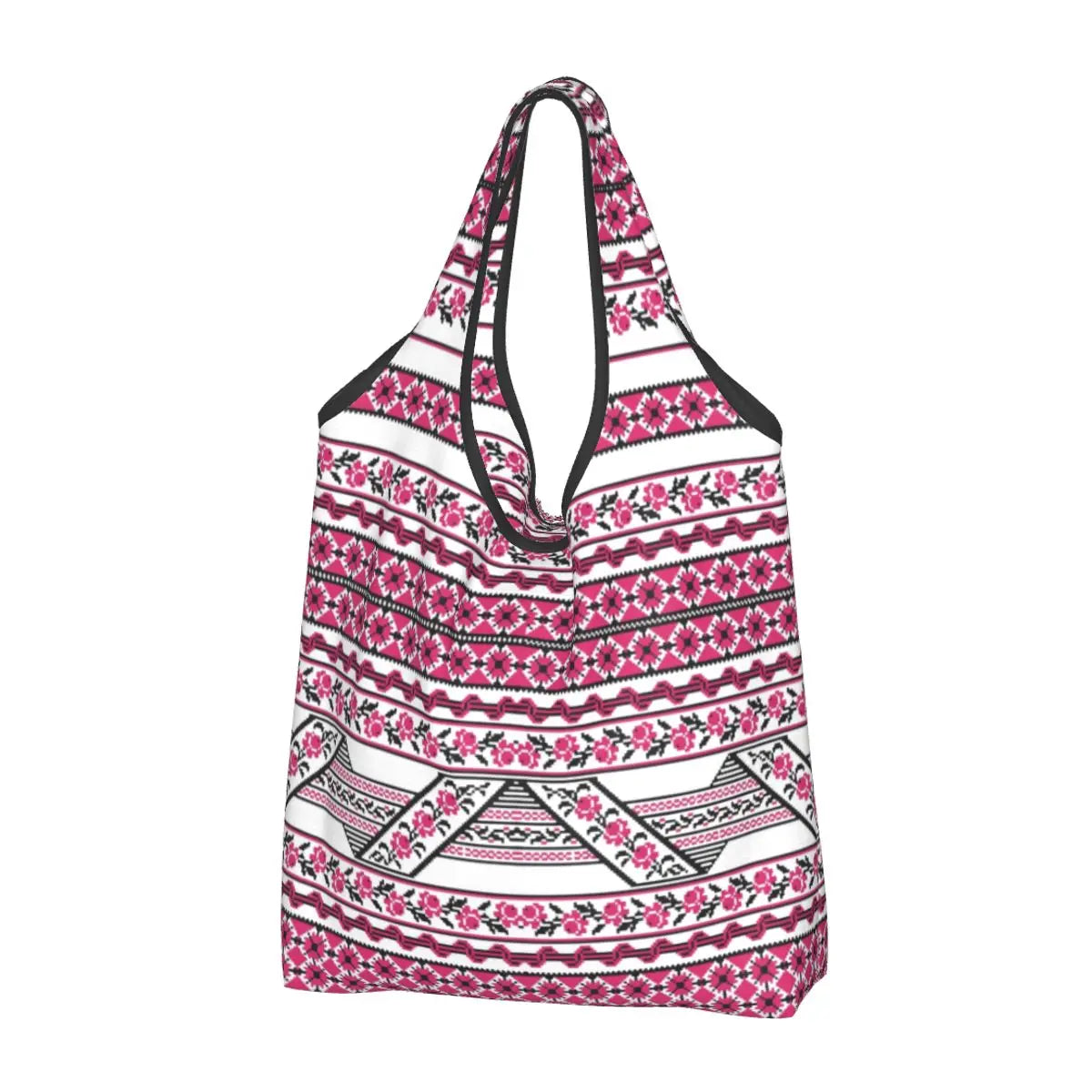 Custom Cute Ukraine  Embroidery Shopping Tote Bags