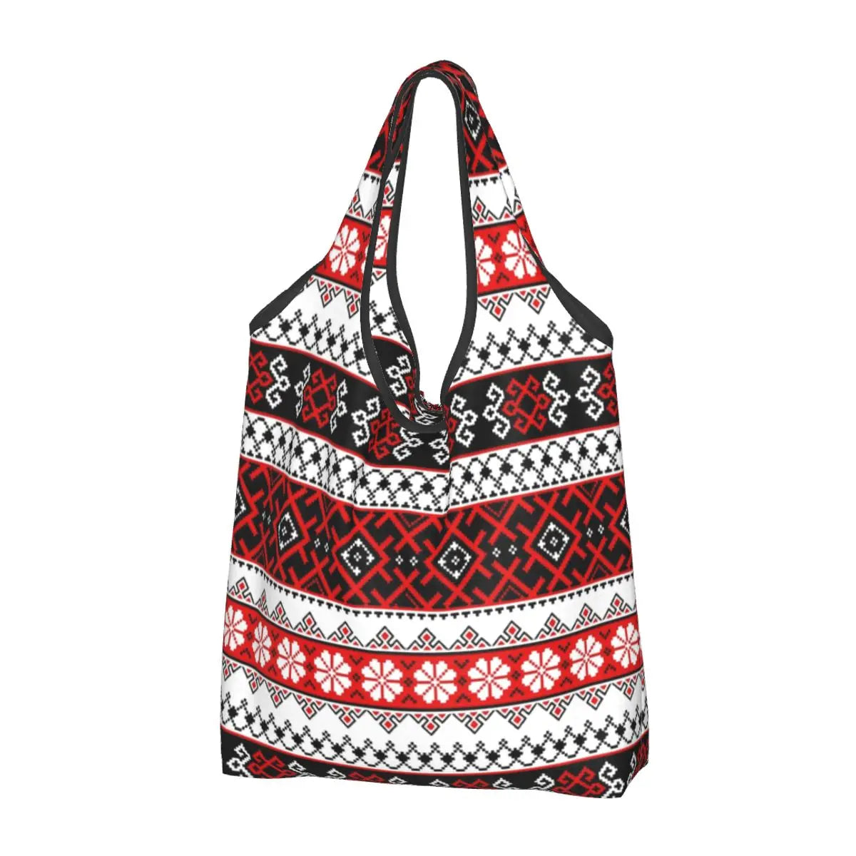 Custom Cute Ukraine  Embroidery Shopping Tote Bags